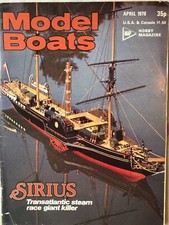 MODEL BOATS MAGAZINE April 1978 ft Napoleonic u/water war vessels article