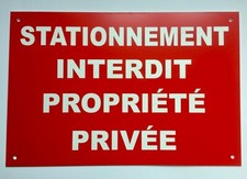 panneau "STATIONNEMENT