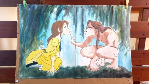 Tableau tarzan disney - tableau,