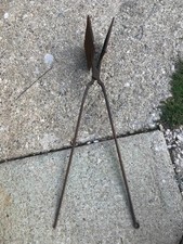 ancien moule a gaufre en fer forgé