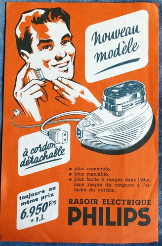 Feuillet publicitaire rasoir - publicitaire,