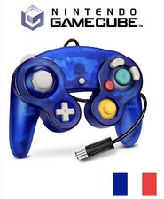 Manette Pour Nintendo Gamecube Wii NGC GC Bleu Rétro Gaming Filaire Controller
