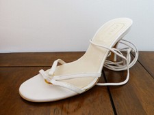 Sandales à Talons à Nouer Jonak Ecru T. 37