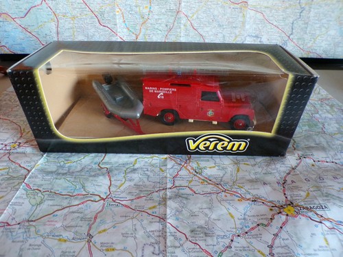 Land rover avec canot pompiers - avec,