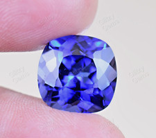 Coussin naturel bleu royal saphir de Ceylan 12,00 ct certifié pierre précieus...