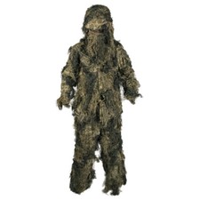 Mil-Tec Costume Ghillie Anti-Feu Basic 3D Paintball Camouflage Woodland Camo