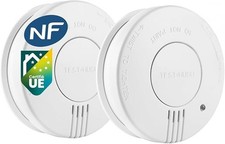 x2 SMARTWARES Détecteur Fumée Capteur Optique Photoélectrique 85 DB Maison Piece