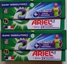 Lot de 2 Boites de lessive Ariel Pods 4 en 1 soit 60 capsules - Active odor Defe