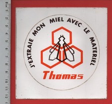 ❤  THOMAS MATERIEL - MIEL  ABEILLE APICULTURE -  AUTOCOLLANT VINTAGE ❤