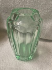 Vase Daum Nancy verre vert Art