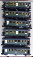 Roco H0 Lot 6 Wagons Voyageurs