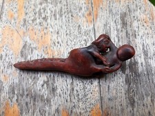 Pipe Ancienne Erotique Bois sculpté Art Populaire Africain