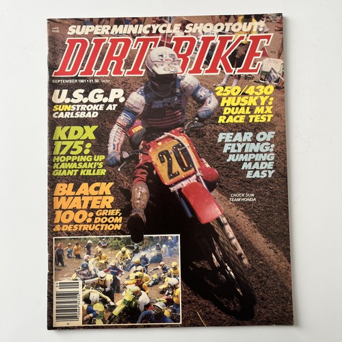 Dirt bike magazine - sept, 1981