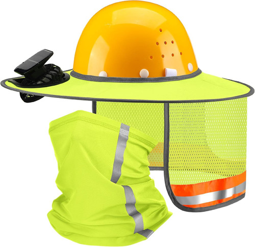 Solar fan hat - sun, full
