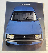 Notice Commerciale CITROEN LN - Septembre 1976  - Manque 1 feuillet