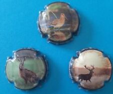 Capsules de champagne STRAUSS "Chasse"   muselets de 17 à 17b