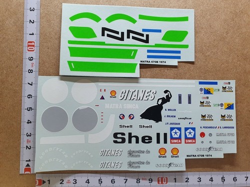 Decals matra simca ms670b - matra,