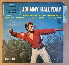 Johnny Hallyday  EP 45T Papier