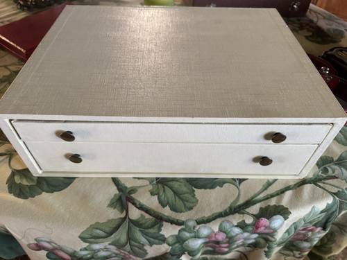 Coffret bois ivoire ménagère - bois,