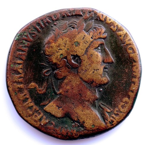 Roma adriano sesterce 134 138 - sesterce, 134-138