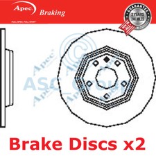 2x Apec BRAKING 300mm Uni OE