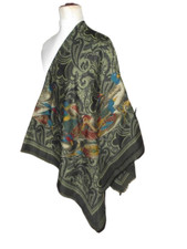 Élégante écharpe vert kaki