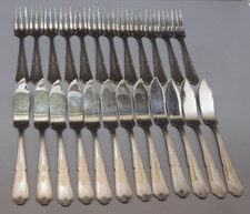 -SERVICE POISSON GUY DEGRENNE INOX 18/10 collection CONTOUR 24 PIECES TABLE   D