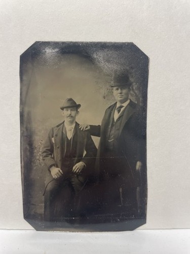 Photo tintype antique - tintype, hommes