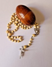 XIX SIECLE CHAPELET PERLES OS