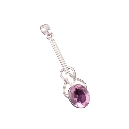 Pendentif poire argent - pendentif,