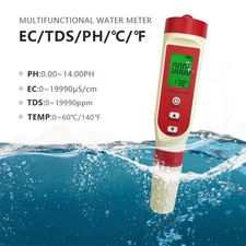 TDS/EC/PH/TEMP Meter 4 In 1 Multifonctionnel Water Tester Meter Quality Pen