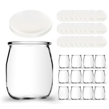 Lot de 12 Pots de Yaourt en