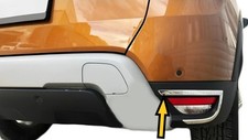 Garniture de cadre réflecteur arrière couvercle chromé pour Dacia Duster...