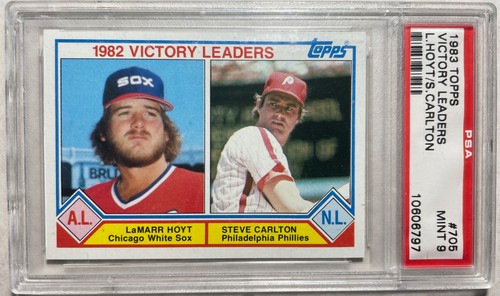 1983 topps 705 psa mint - psa, 9