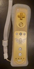 Manette Wii remote Nintendo Zelda skyward Link doré + protection + dragonne