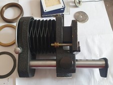 Rail micrométrique macro photo  avec soufflet et bagues d'adaptation