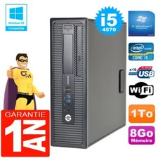 PC HP EliteDesk 800 G1 SFF Core I5-4570 8Go Disque 1 To Graveur DVD Wifi W7