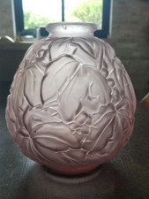 Vase art déco verre pressé