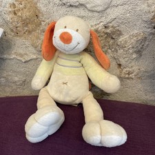 Peluche doudou chien jaune