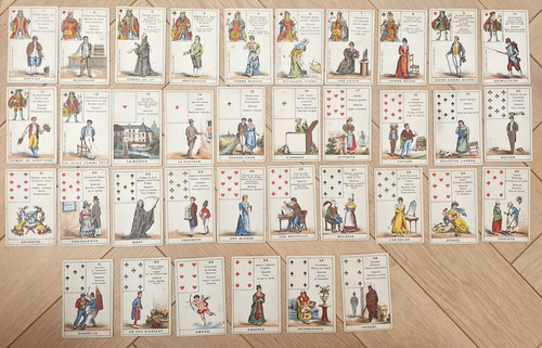 Ancien jeu cartes jouer - à,