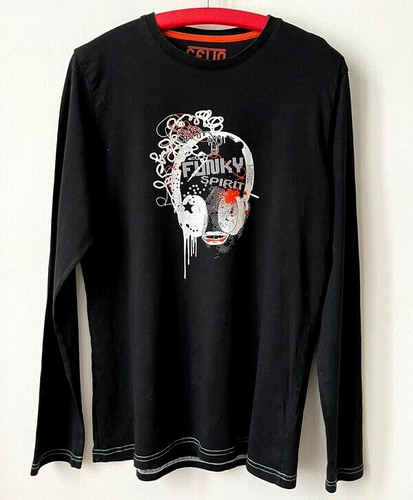 Shirt manche longue noir - t-shirt,