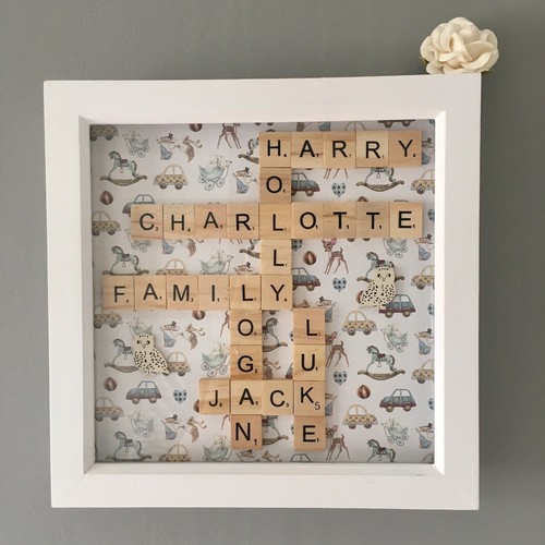 Photos scrabble famille fait