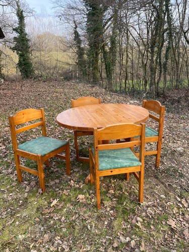Table ronde rallonge et - table, 1