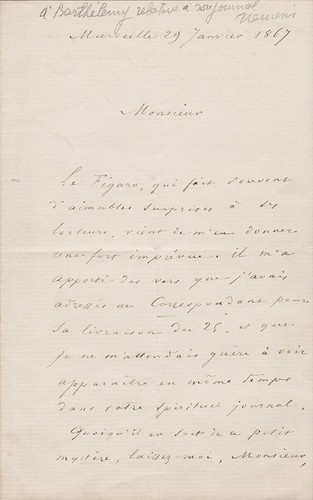 Joseph autran lettre - joseph,