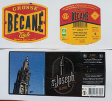 NEWS etiquettes principale de biere FRANCE " ST JOSEPH " IPA + BECANE triple