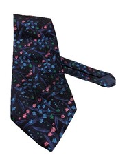 Cravate Kenzo Paris Design Fleuri 100% Soie Made In France