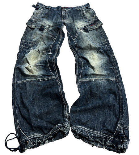 Mens y2k distressed cargo - mens,