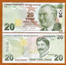 Turquie TURKEY Billet 20 LIRA 2020  P224 NOUVEAU NEW ATATURK MOUSTACHE NEUF UNC