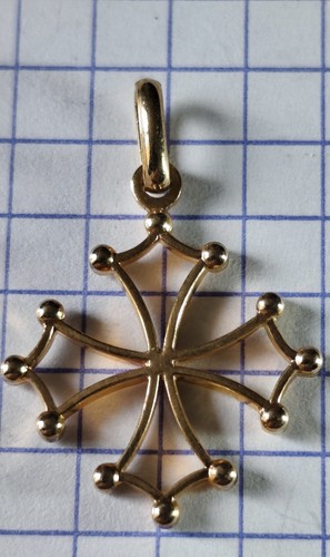 Pendentif croix occitane - pendentif,