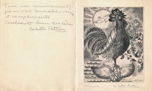 Colette pettier gravure - colette,